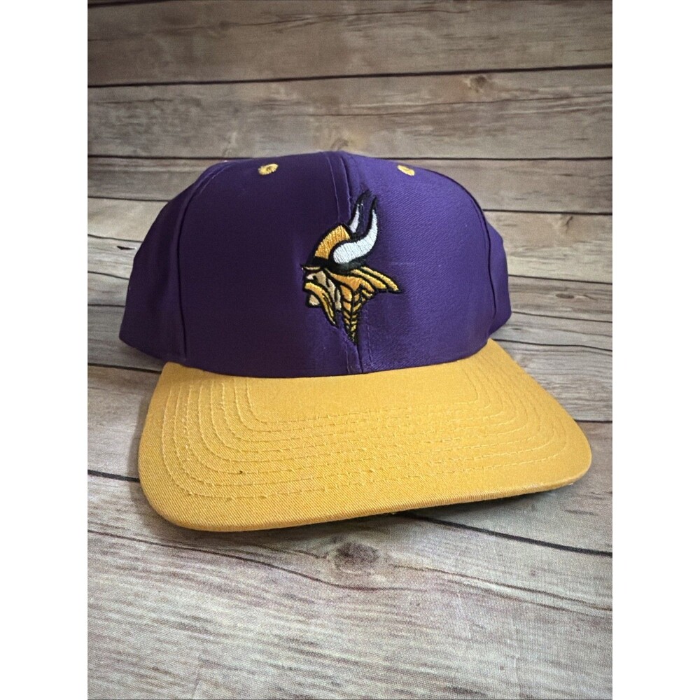 Vintage Minnesota Vikings Snapback Hat richardson pro model nfl Purple